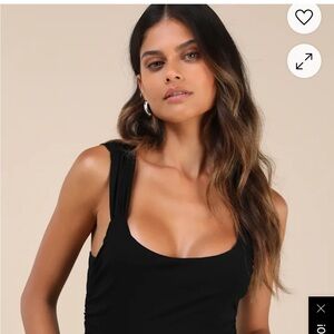 Lulu's Black Sleeveless Top